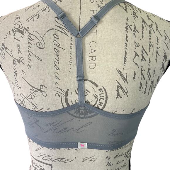 Pink Victoria's Secret Gray Wear Everywhere Demi Size 34D - Picture 2 of 2